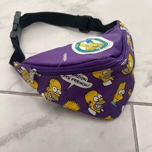 EPIC vintage The Simpsons fanny pack bag circa 1990. Ft. Bart and Homer